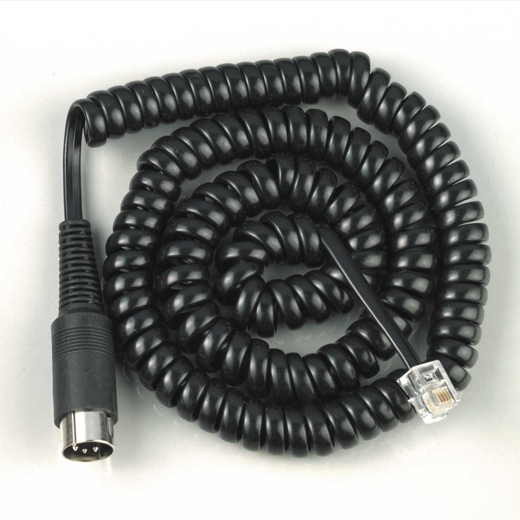 Spiral Cord DIN Connector to RJ12 LY006 - Click Image to Close
