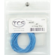 Blue 32 Gauge Decoder Wire 10' - Click Image to Close