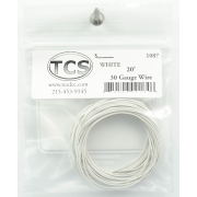 White 30 Gauge Decoder Wire 20' - Click Image to Close