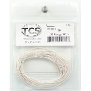 White 32 Gauge Decoder Wire 10' - Click Image to Close