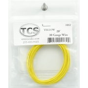 Yellow 30 Gauge Decoder Wire 20' - Click Image to Close