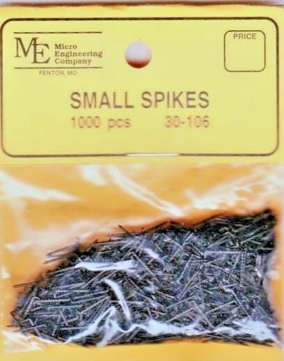 Micro Engineering, Spikes Small 1/4" Long, (1,000 pk) - Click Image to Close