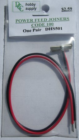 Power Feed Track Joiners, Code 100, One Pair