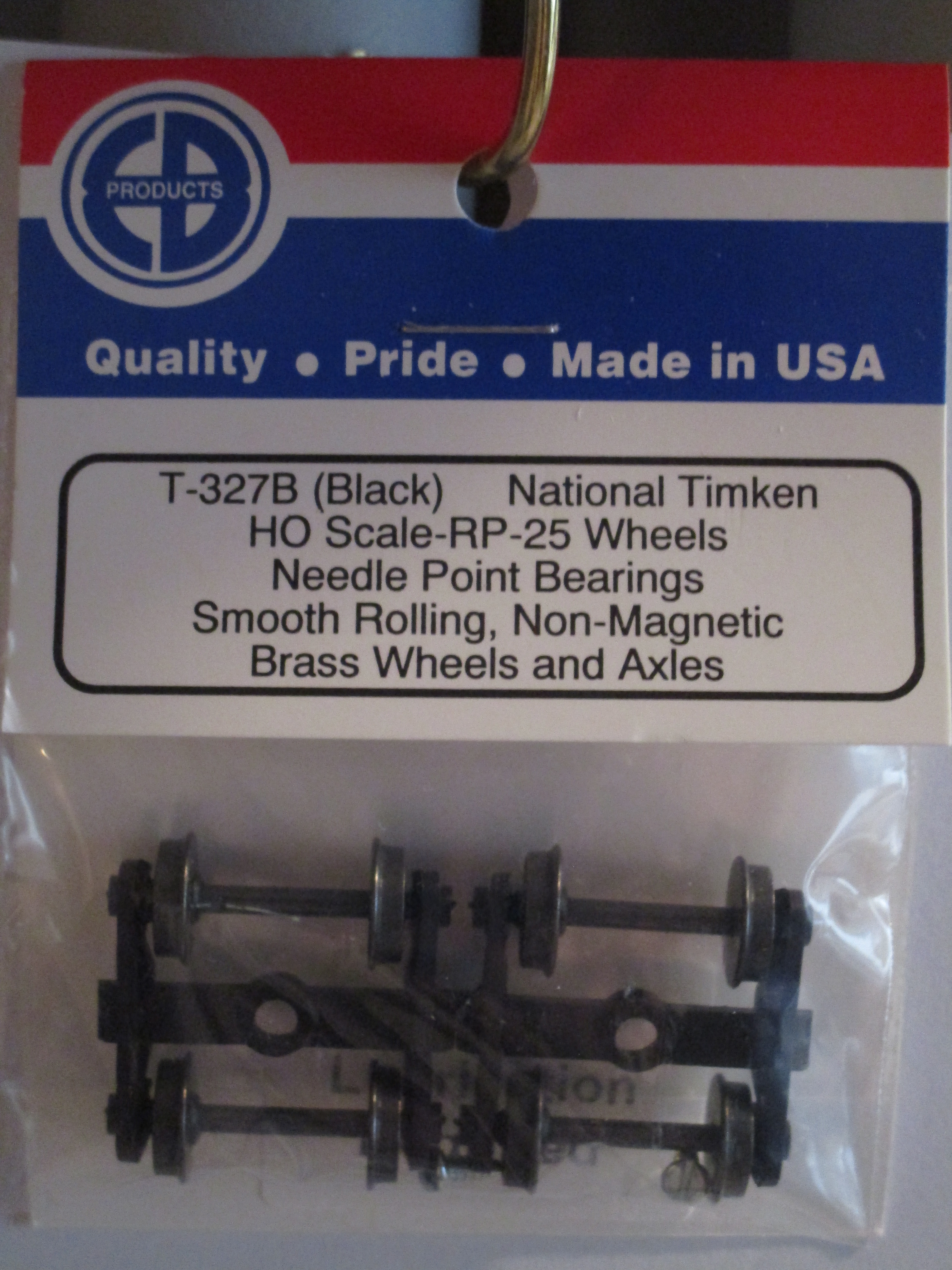 EB Products, HO Truck, National Timken Black (Pair)