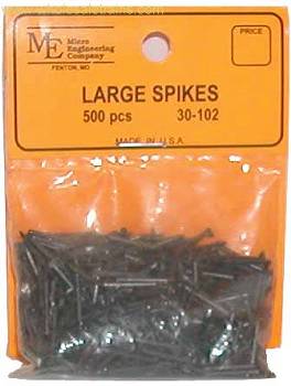 Micro Engineering, Spikes Large, G,O, 1/2" Long, (500 pk)