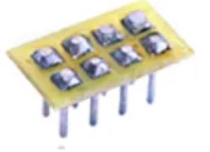 TCS Plug, Solder Pads, NMRA 8-Pin